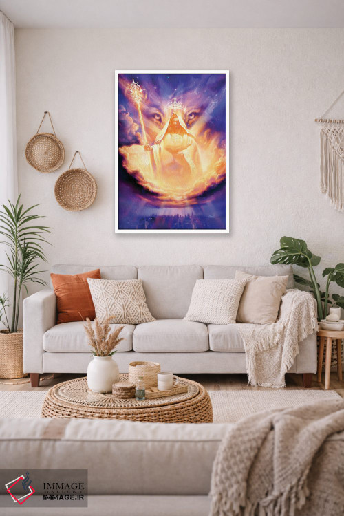 تابلو دکوراتیو شیر یهودا اثر جف هینی - D2W