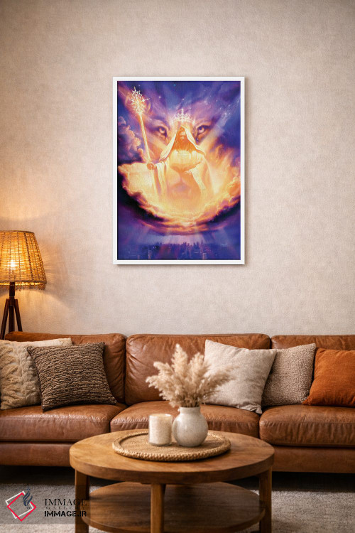 تابلو دکوراتیو شیر یهودا اثر جف هینی - D3W