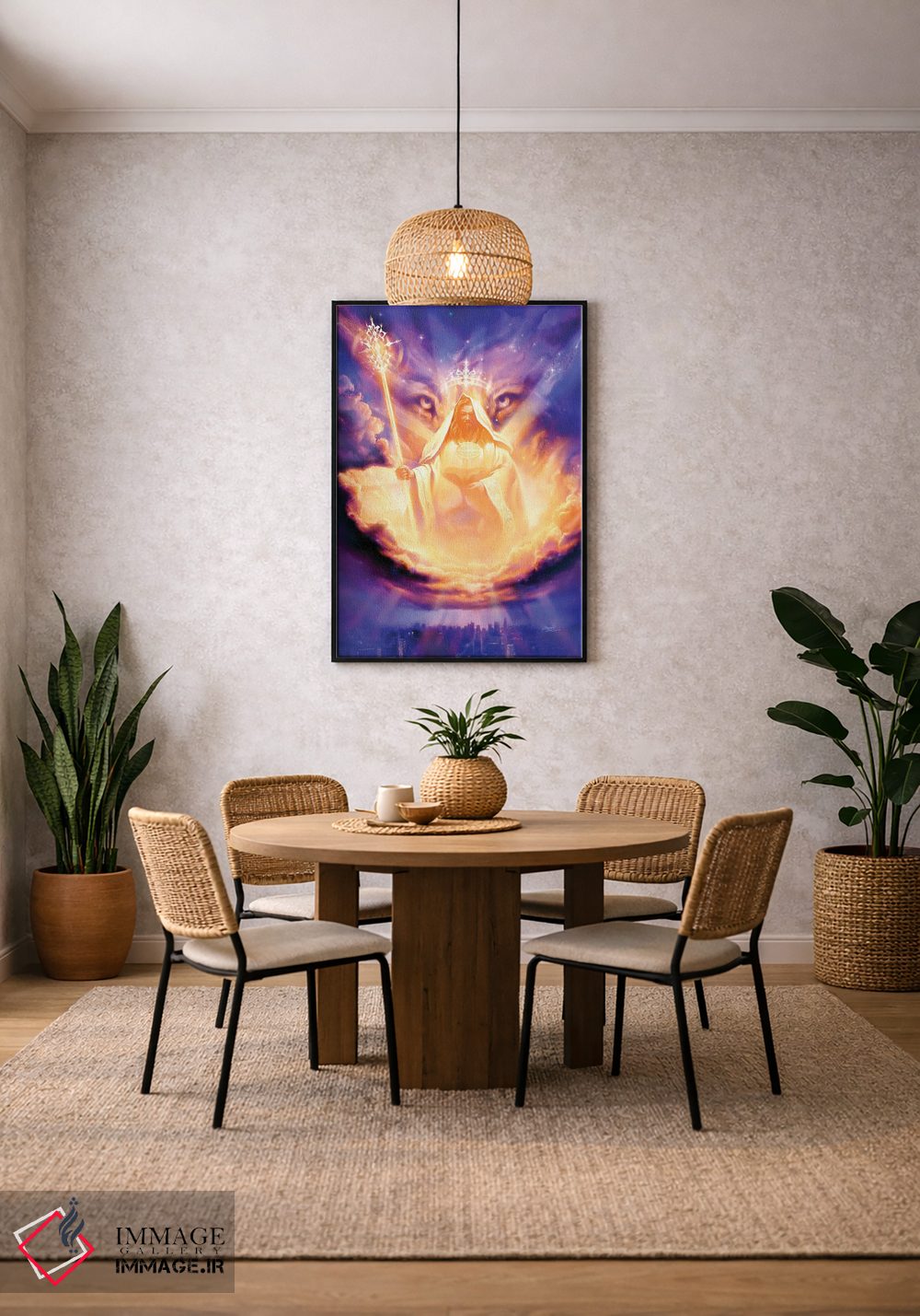 تابلو دکوراتیو شیر یهودا اثر جف هینی - D5B