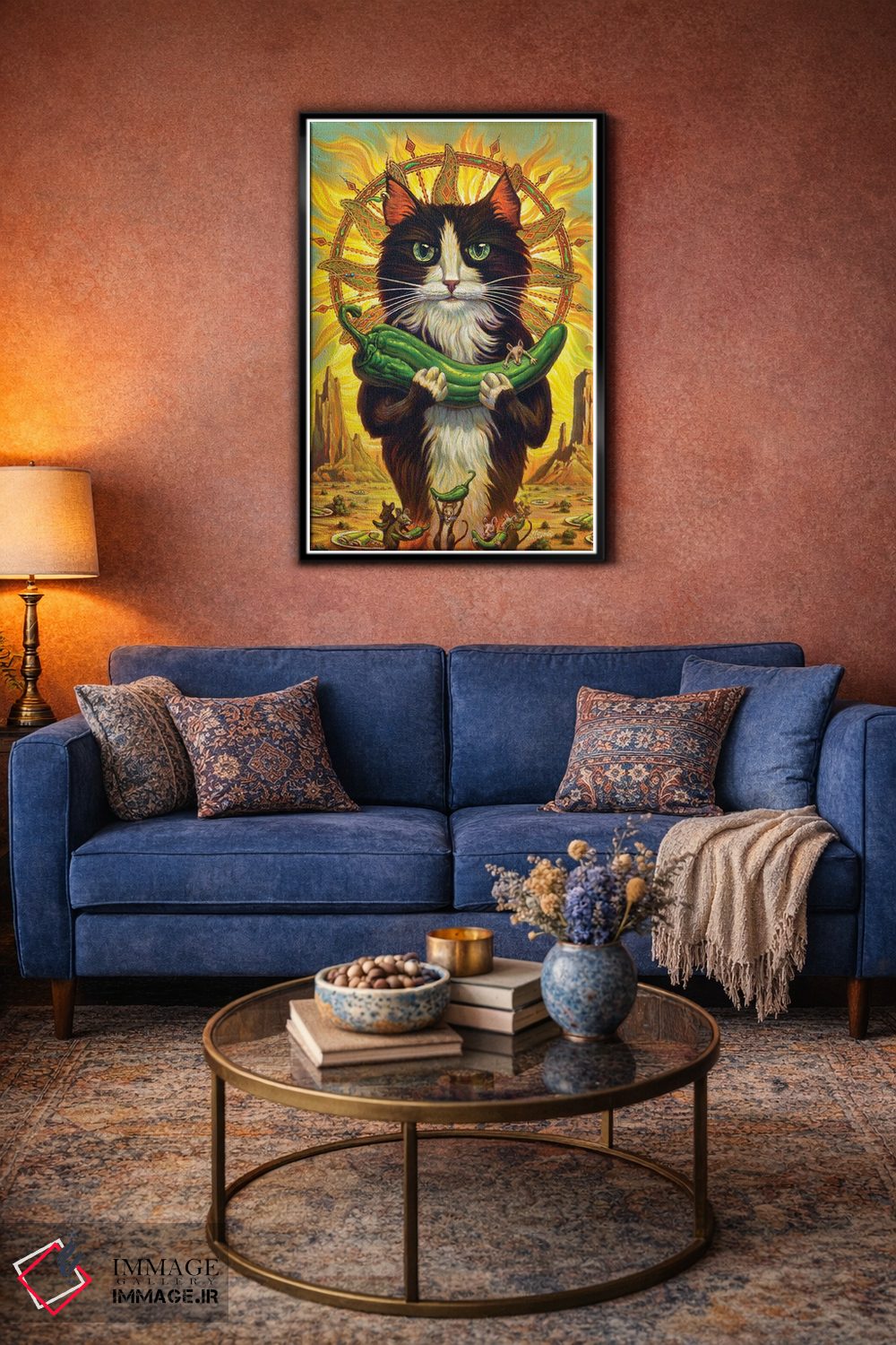 تابلو دکوراتیو قدیس حامی فلفل سبز اثر جف هینی - D4B