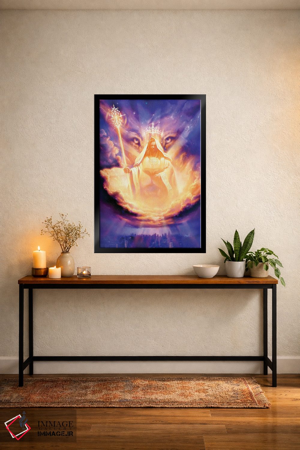 تابلو دکوراتیو شیر یهودا اثر جف هینی - D6B