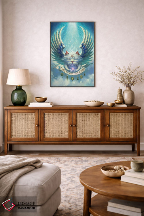 تابلو دکوراتیو همیشه همراهت باشم اثر جف هینی - D4B