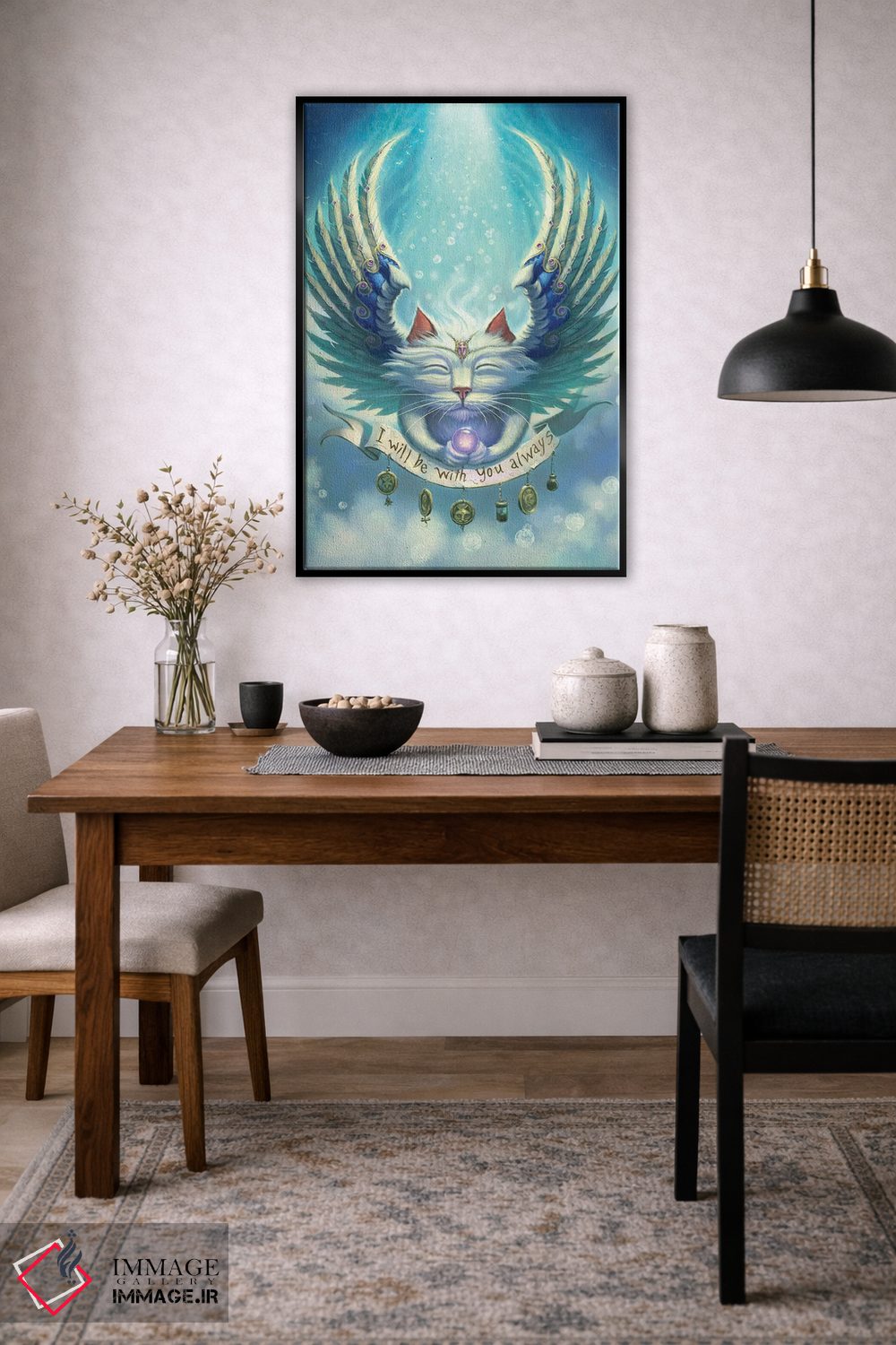 تابلو دکوراتیو همیشه همراهت باشم اثر جف هینی - D5B