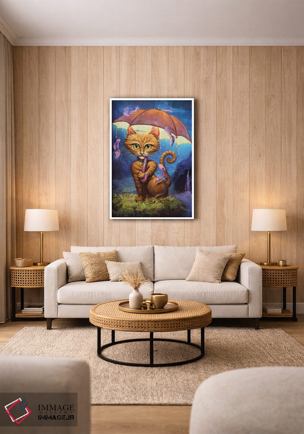 تابلو دکوراتیو آفتاب شخصی اثر جف هینی - D1W