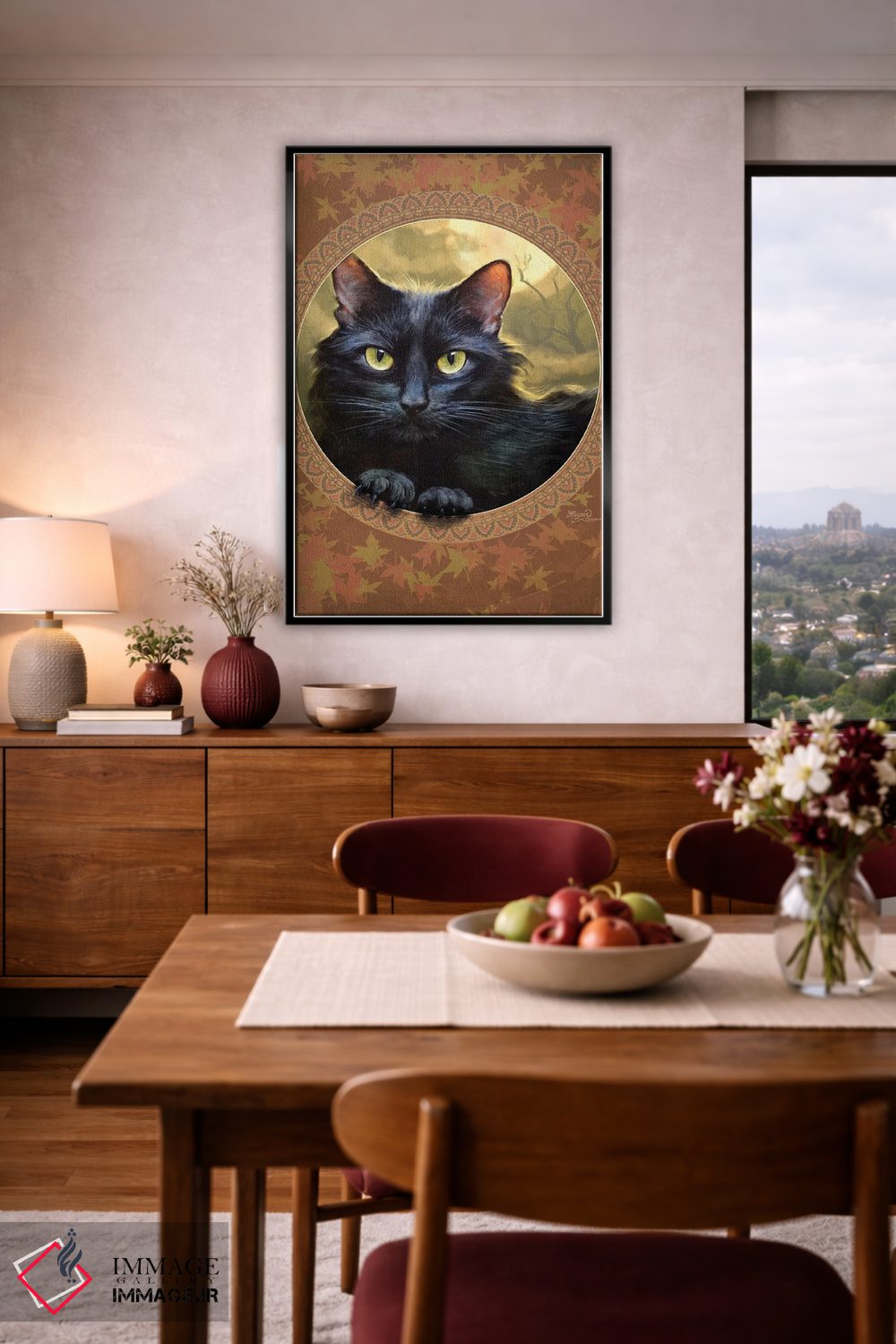 تابلو دکوراتیو سیاهی زیباست اثر جف هینی - D6B