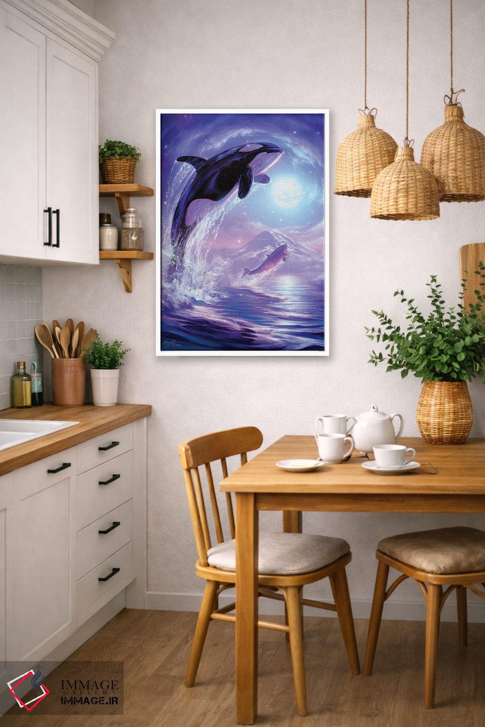 تابلو دکوراتیو لمس آسمان اثر جف هینی - D6W