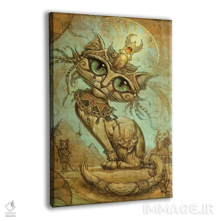 تابلو دکوراتیو کلوکاترا اثر جف هینی - نمای پرسپکتیو محصول