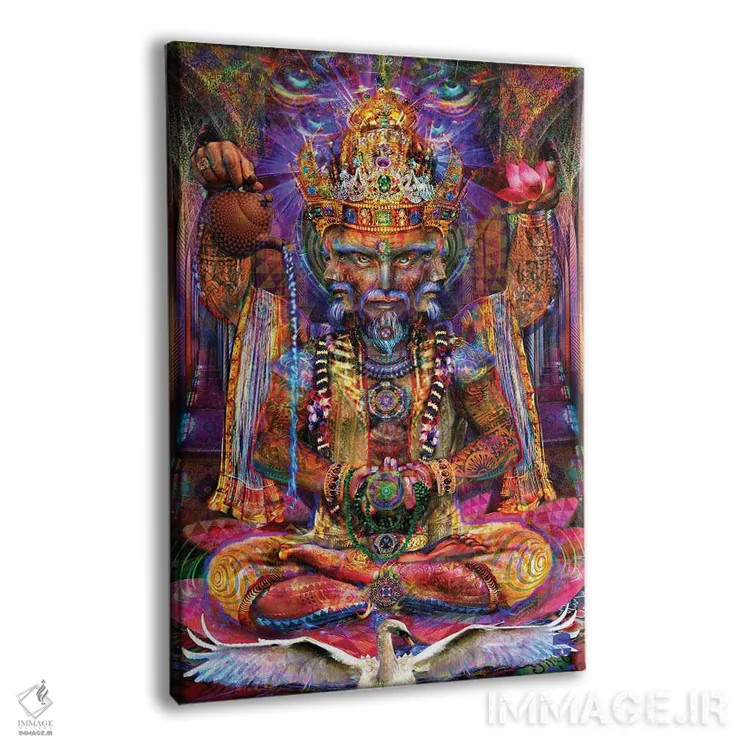 تابلو دکوراتیو برهما اثر جامبی - نمای پرسپکتیو محصول