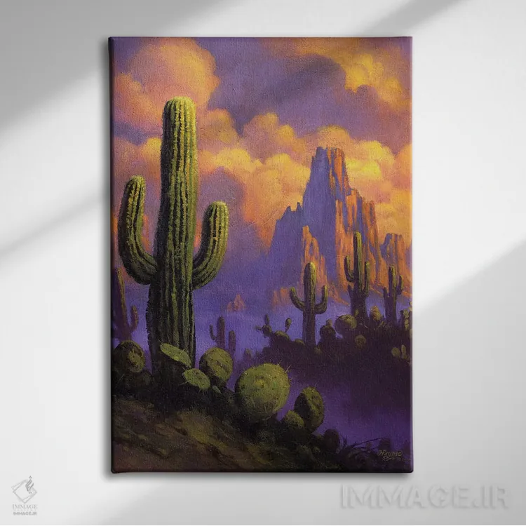 تابلو دکوراتیو نسیم صحرا اثر جف هینی - نمای روبهرو روی دیوار