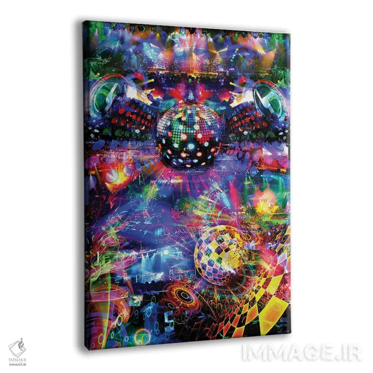 تابلو دکوراتیو دیسکو اثر جامبی - نمای پرسپکتیو محصول