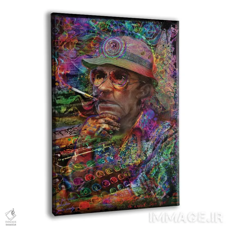 تابلو دکوراتیو دکتر هانتر اس. تامپسون اثر جامبی - نمای پرسپکتیو محصول