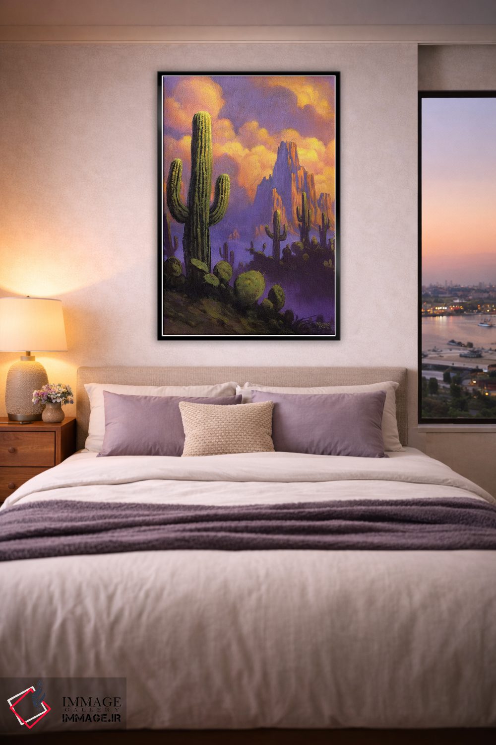 تابلو دکوراتیو نسیم صحرا اثر جف هینی - D5B