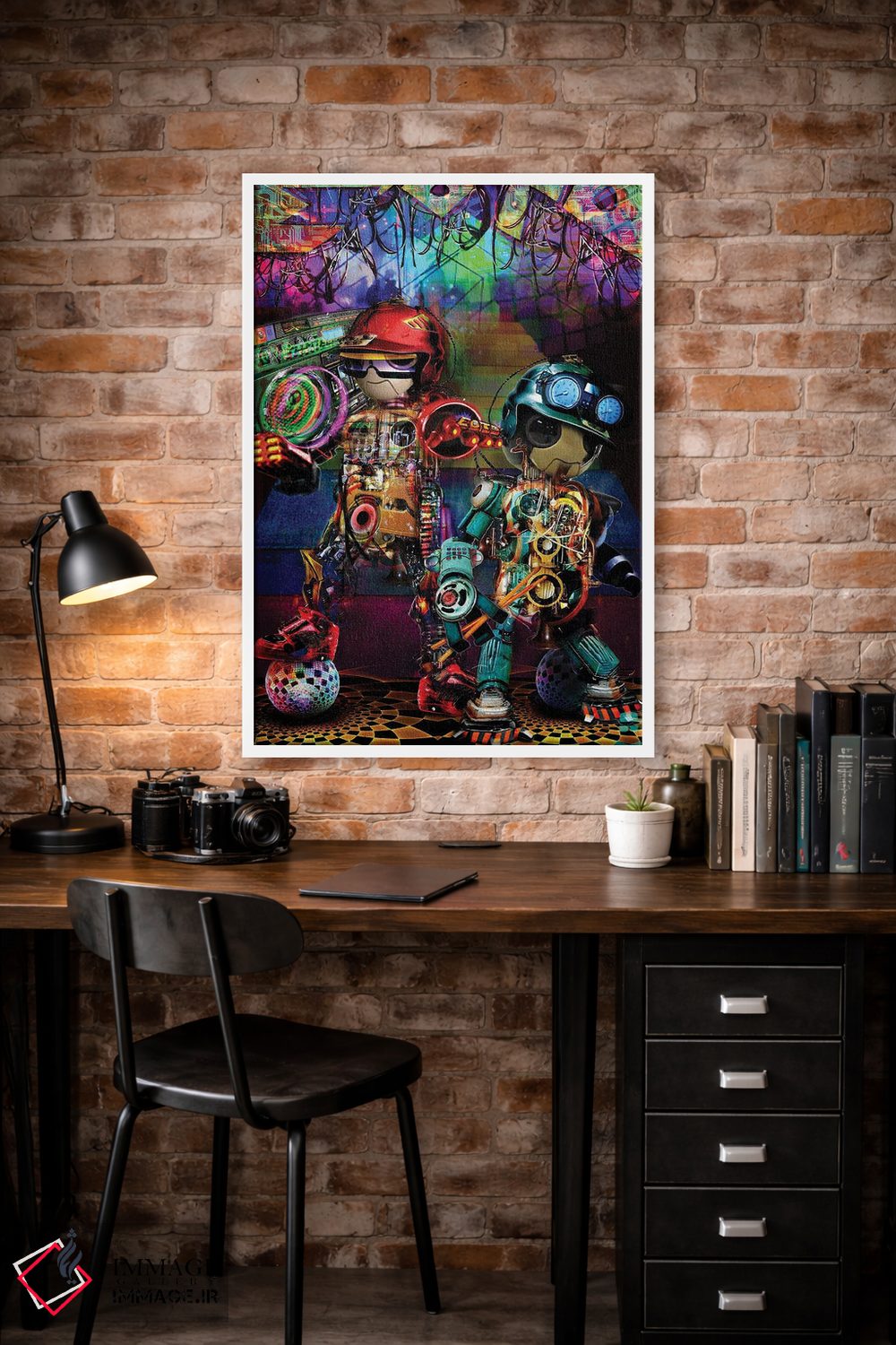 تابلو دکوراتیو ربات های بوم باکس اثر جامبی - D2W