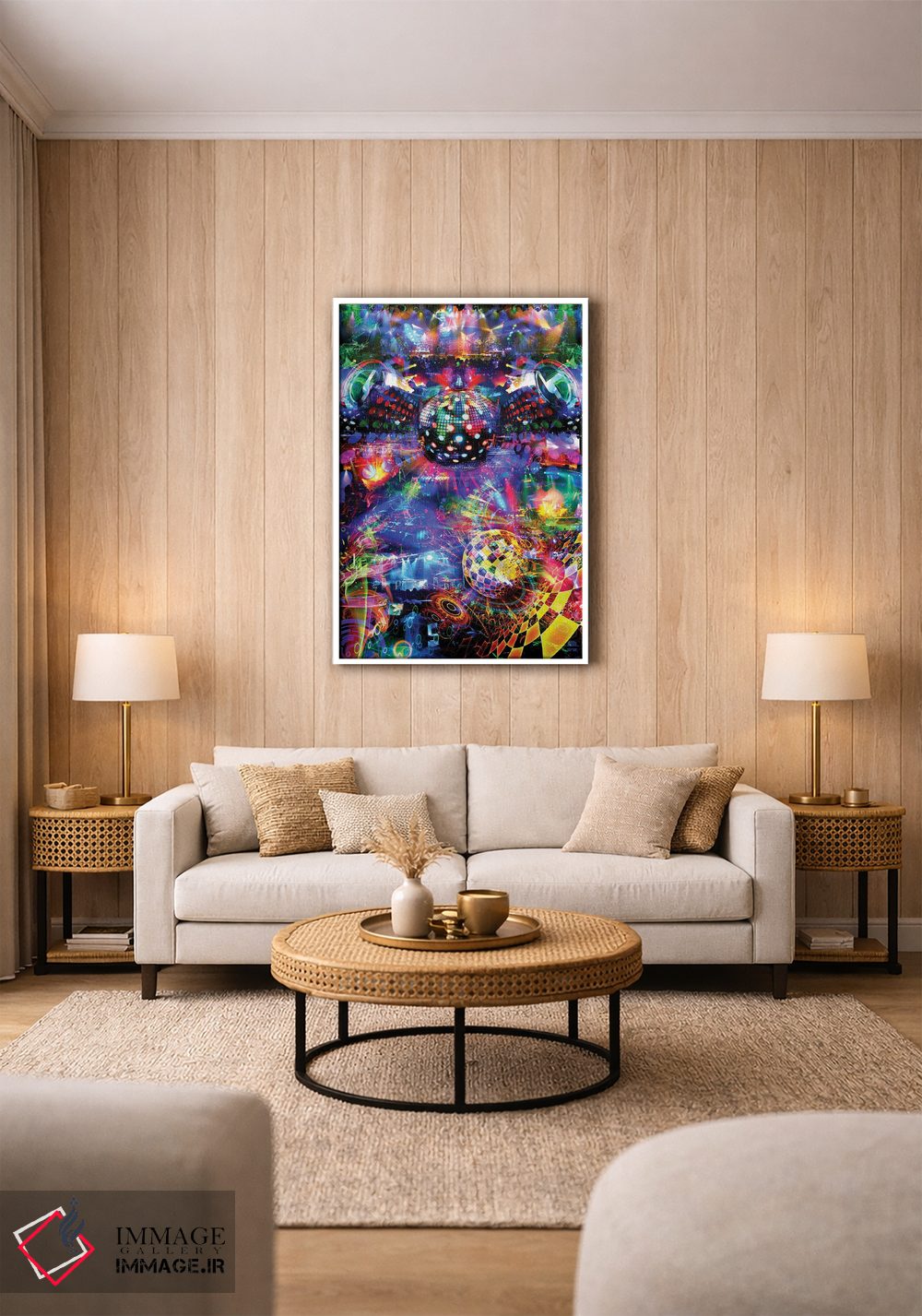 تابلو دکوراتیو دیسکو اثر جامبی - D1W