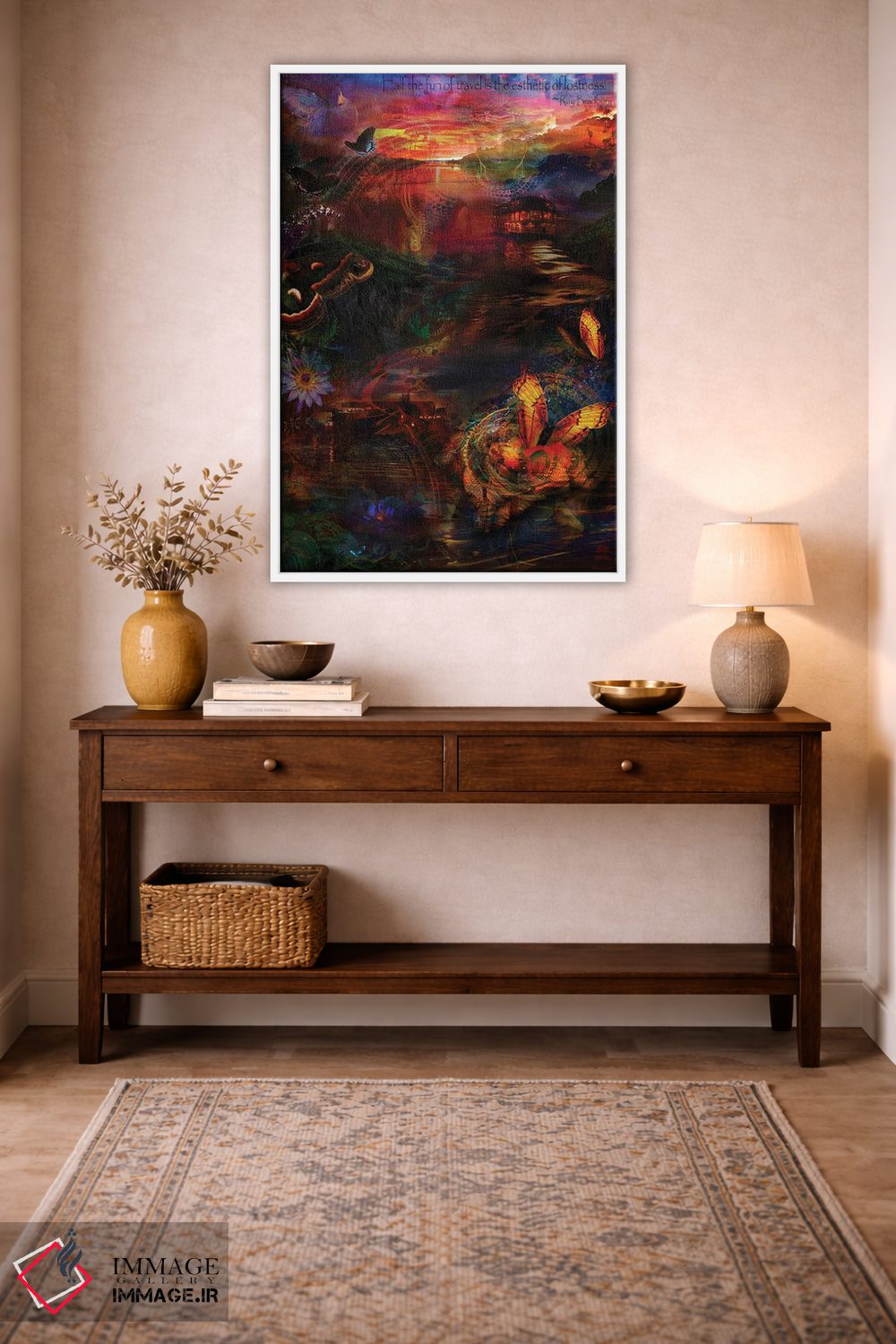 تابلو دکوراتیو سفرهای آمازون اثر جامبی - D3W