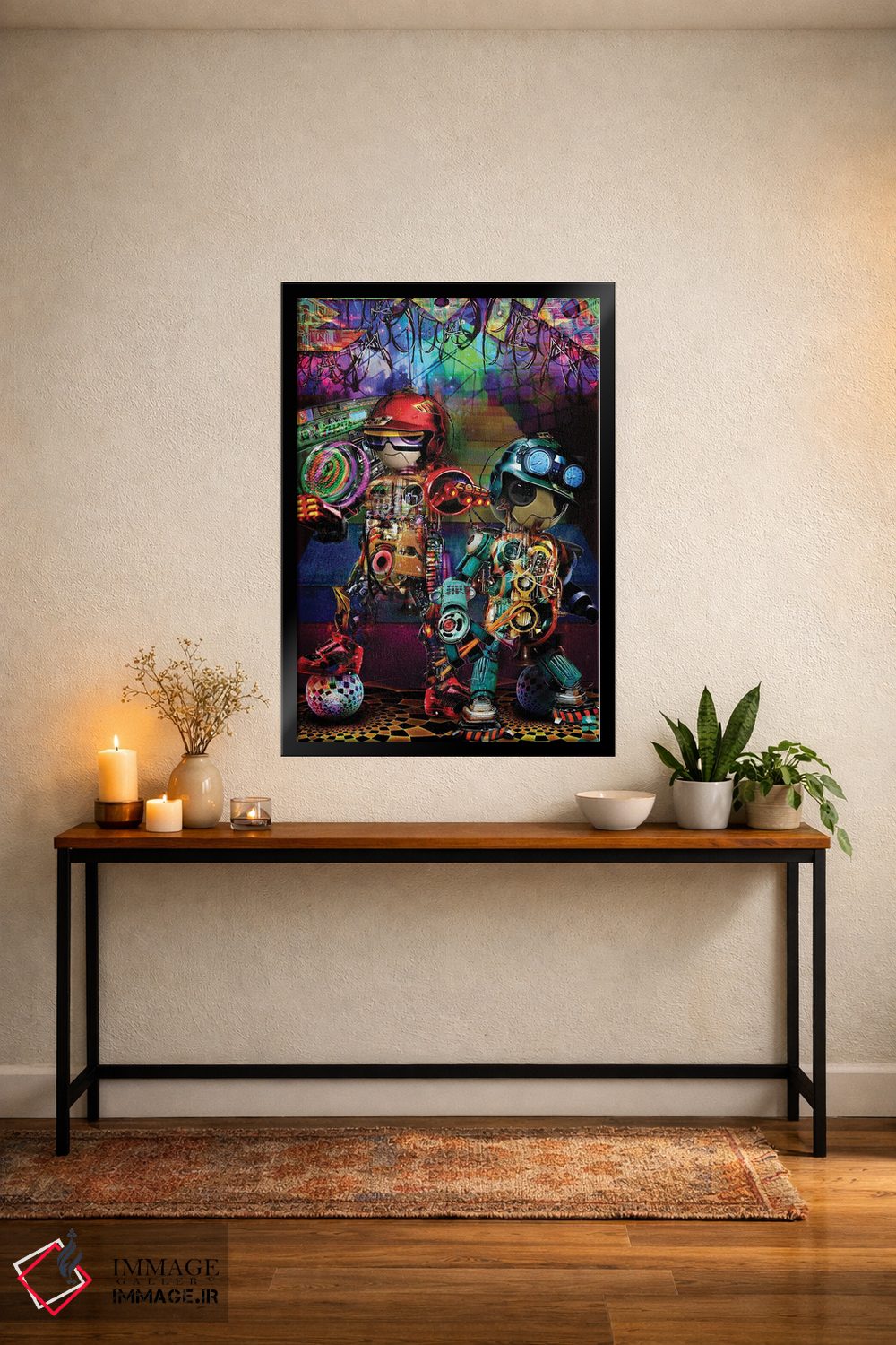 تابلو دکوراتیو ربات های بوم باکس اثر جامبی - D5B