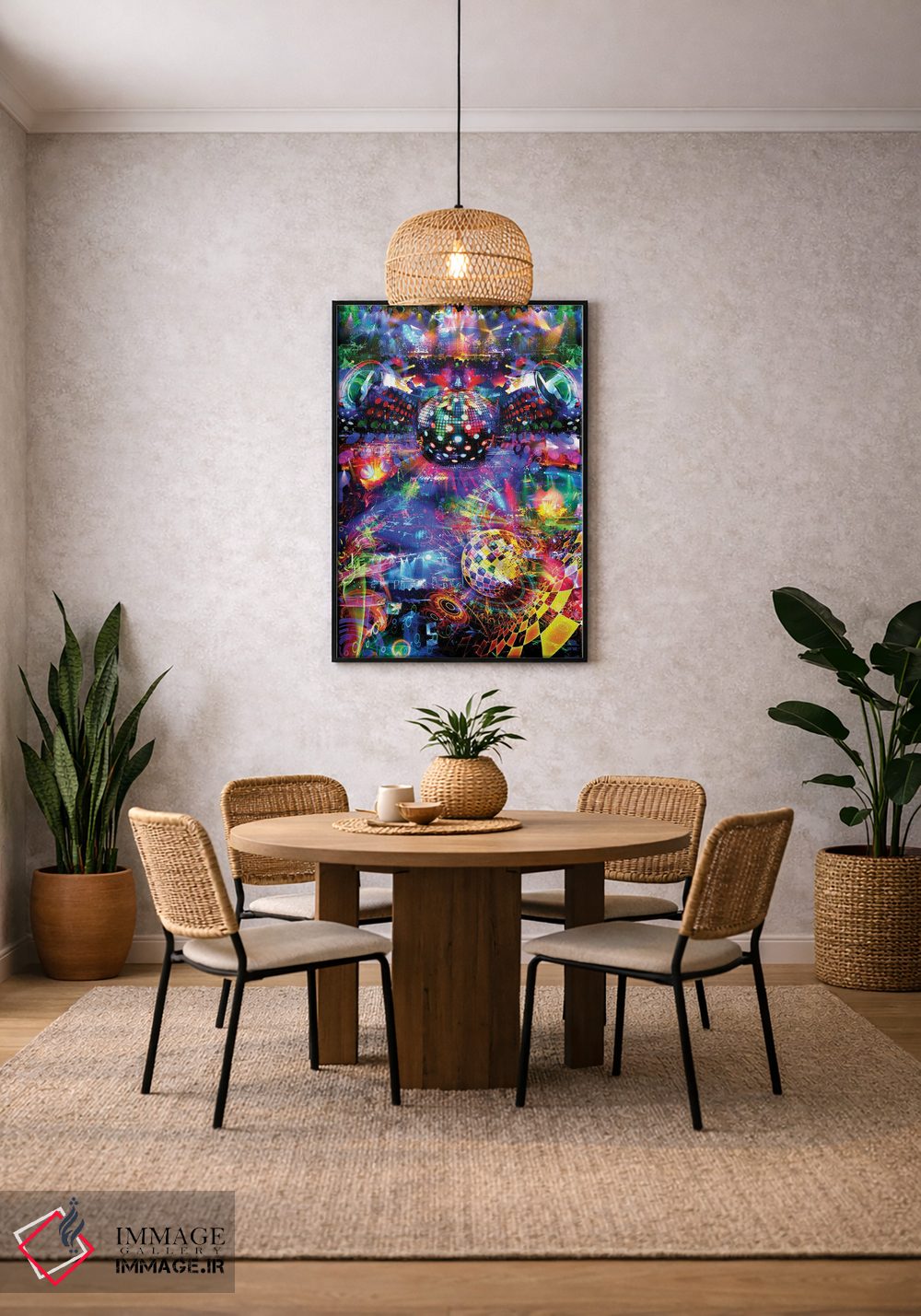 تابلو دکوراتیو دیسکو اثر جامبی - D4B