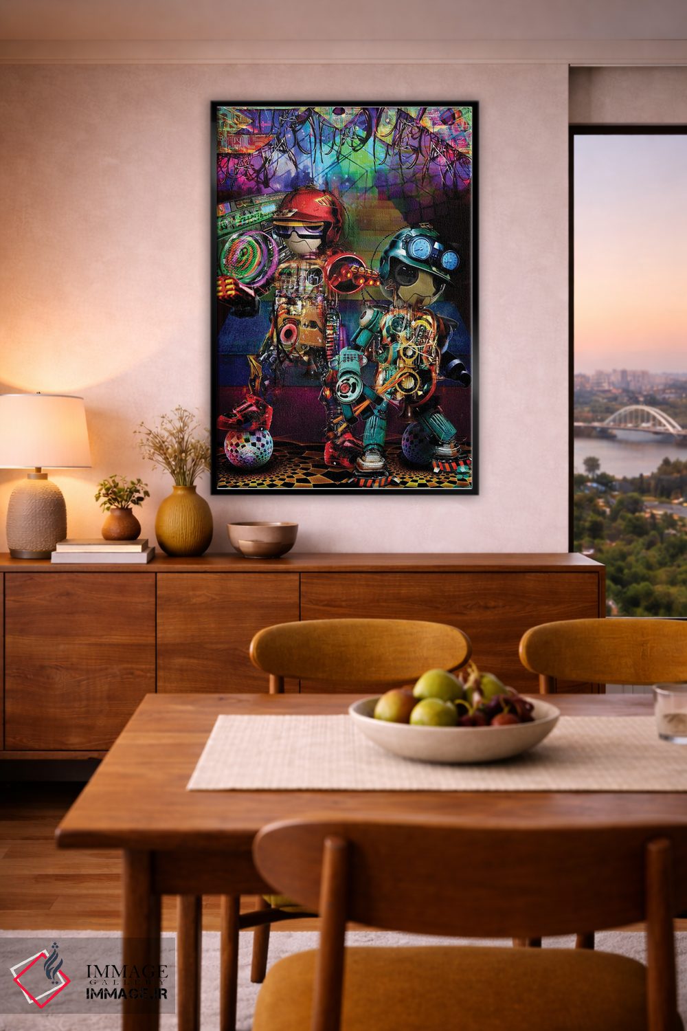 تابلو دکوراتیو ربات های بوم باکس اثر جامبی - D6B