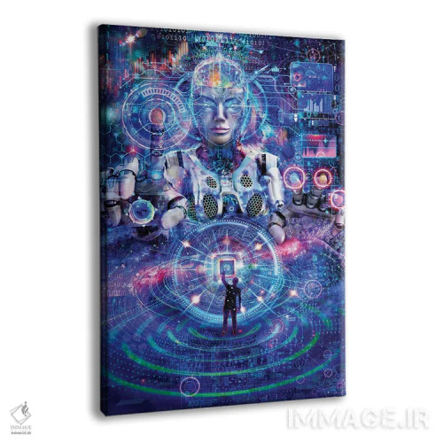 تابلو دکوراتیو آفرینش اثر جامبی - نمای پرسپکتیو محصول