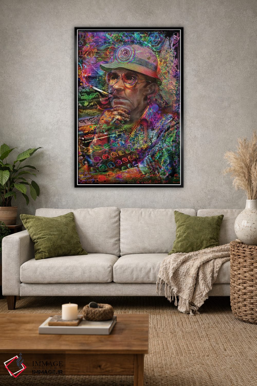 تابلو دکوراتیو دکتر هانتر اس. تامپسون اثر جامبی - D1B