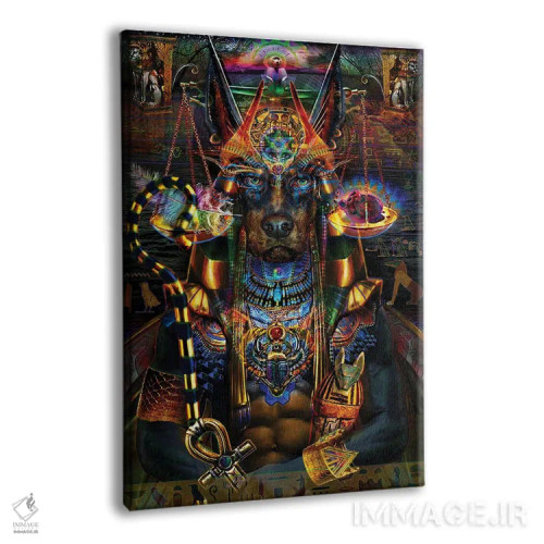 تابلو دکوراتیو آنوبیس اثر جامبی - نمای پرسپکتیو محصول