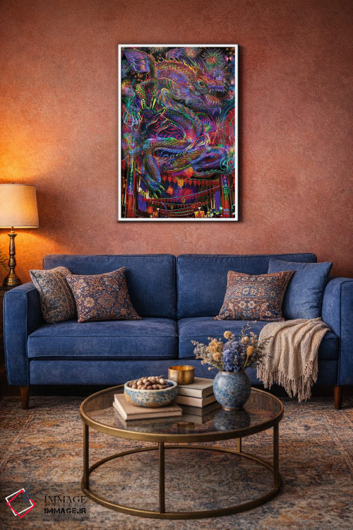 تابلو دکوراتیو اژدها اثر جامبی - D3W