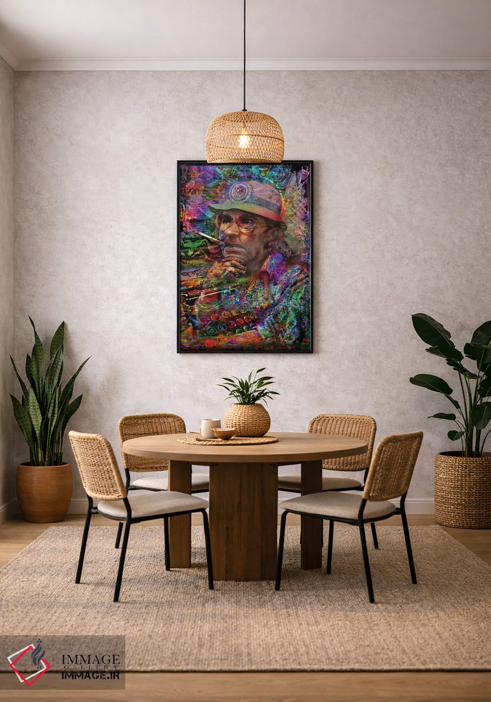 تابلو دکوراتیو دکتر هانتر اس. تامپسون اثر جامبی - D5B