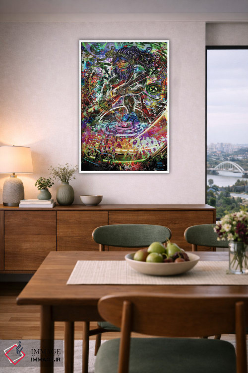 تابلو دکوراتیو مربای الکتریکی اثر جامبی - D6W