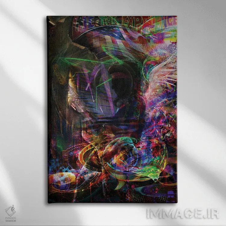 تابلو دکوراتیو جیمی اثر جامبی - نمای روبهرو روی دیوار