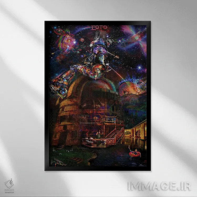 تابلو دکوراتیو رصدخانه اثر جامبی - نمای قابدار مشکی