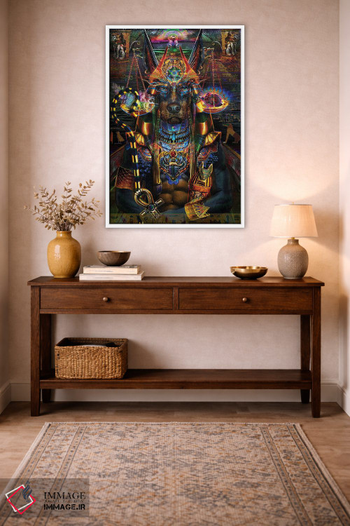 تابلو دکوراتیو آنوبیس اثر جامبی - D1W