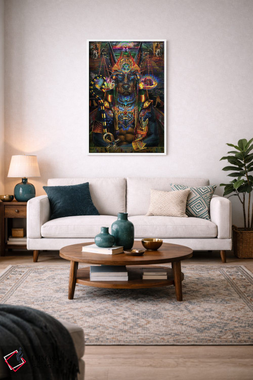 تابلو دکوراتیو آنوبیس اثر جامبی - D2W