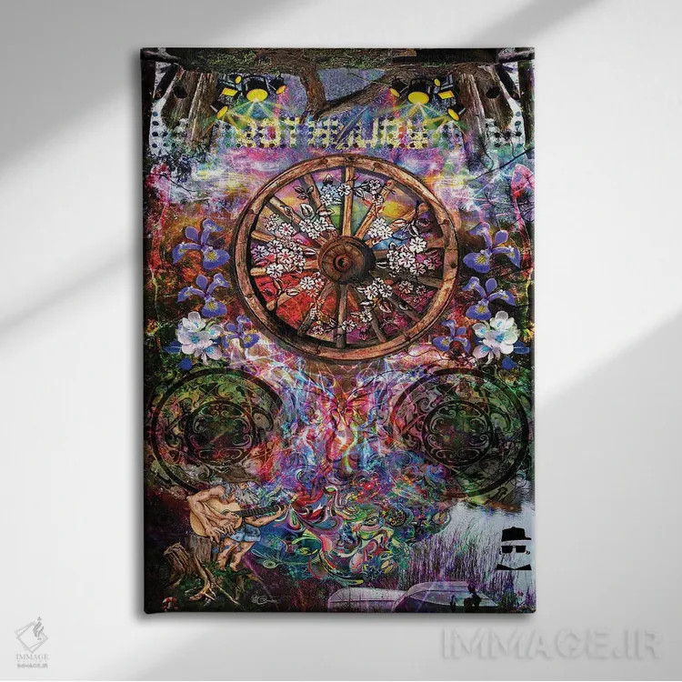 تابلو دکوراتیو روثبری اثر جامبی - نمای روبهرو روی دیوار