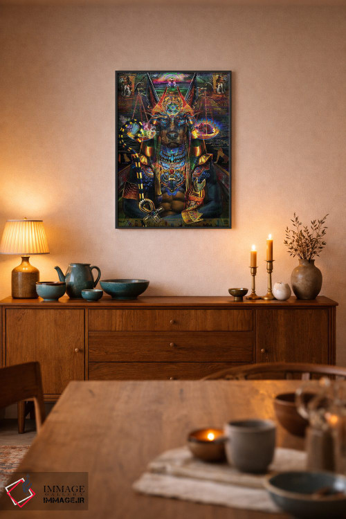 تابلو دکوراتیو آنوبیس اثر جامبی - D6B