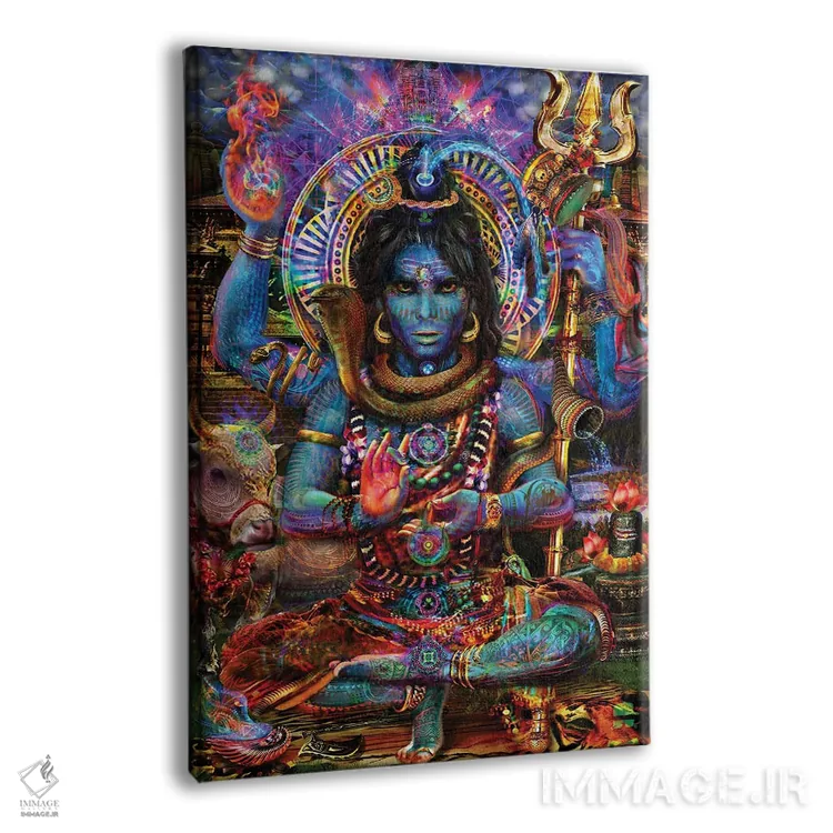 تابلو دکوراتیو شیوا اثر جامبی - نمای پرسپکتیو محصول