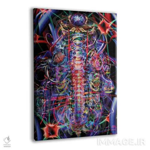 تابلو دکوراتیو ستون فقرات اثر جامبی - نمای پرسپکتیو محصول