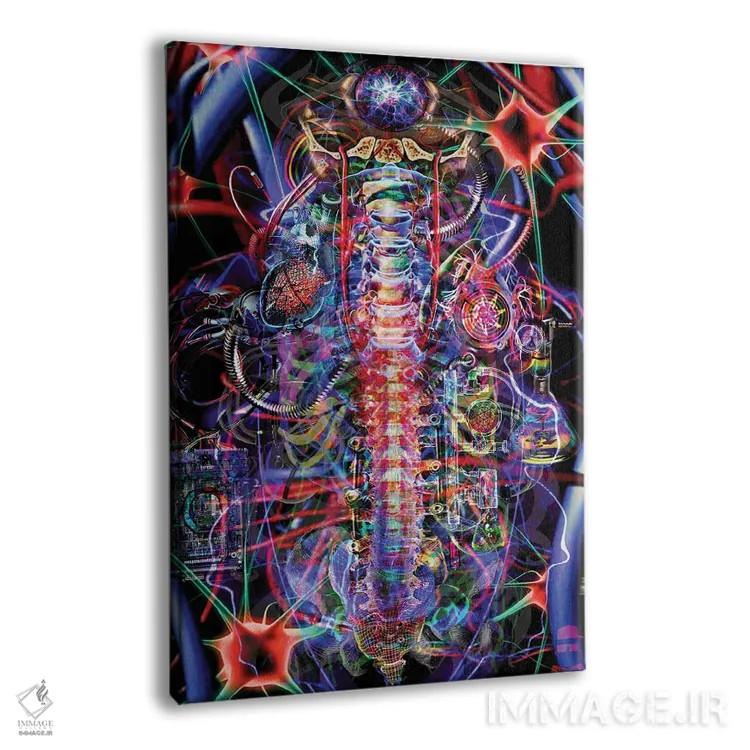 تابلو دکوراتیو ستون فقرات اثر جامبی - نمای پرسپکتیو محصول