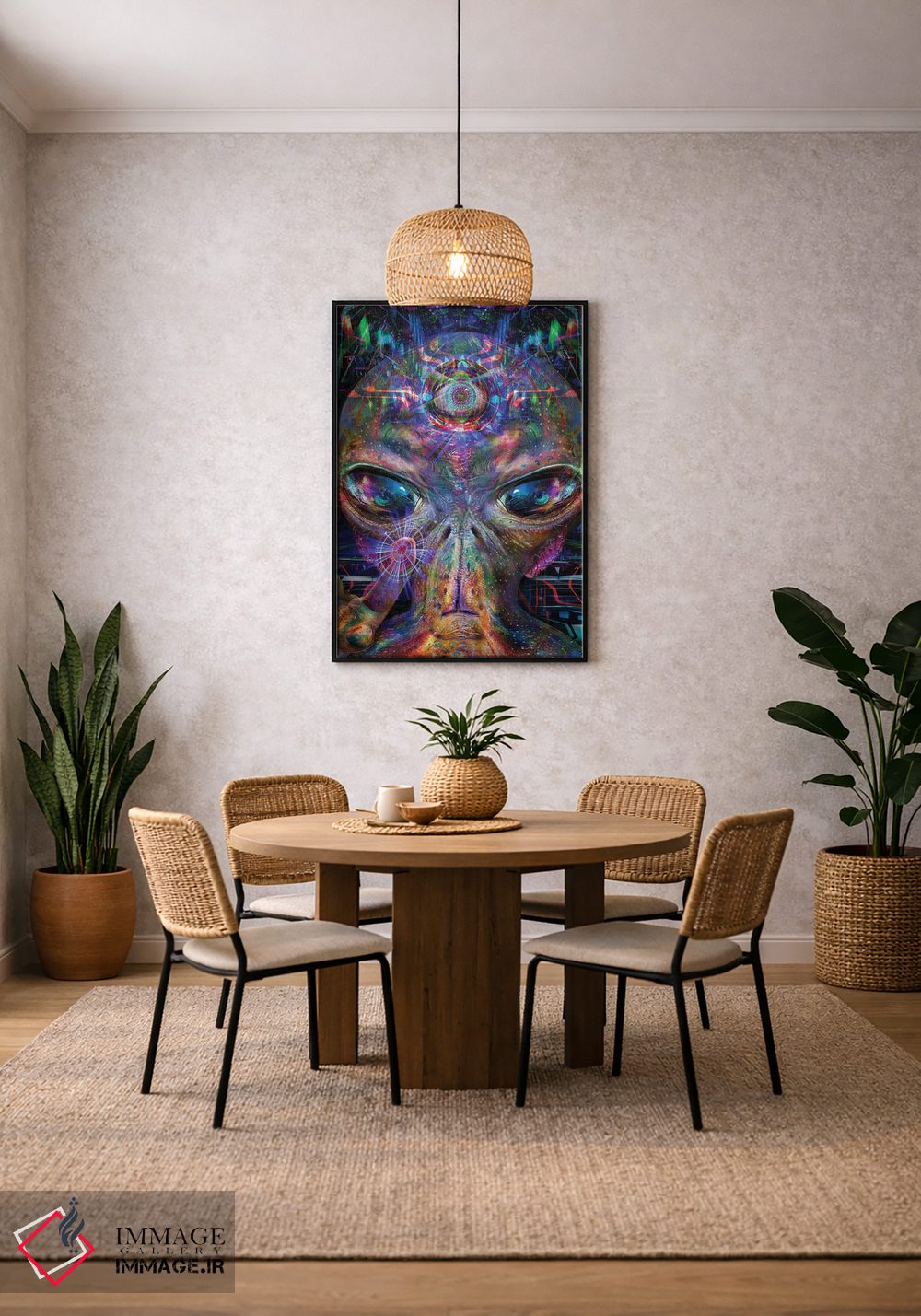 تابلو دکوراتیو لری اثر جامبی - D4B