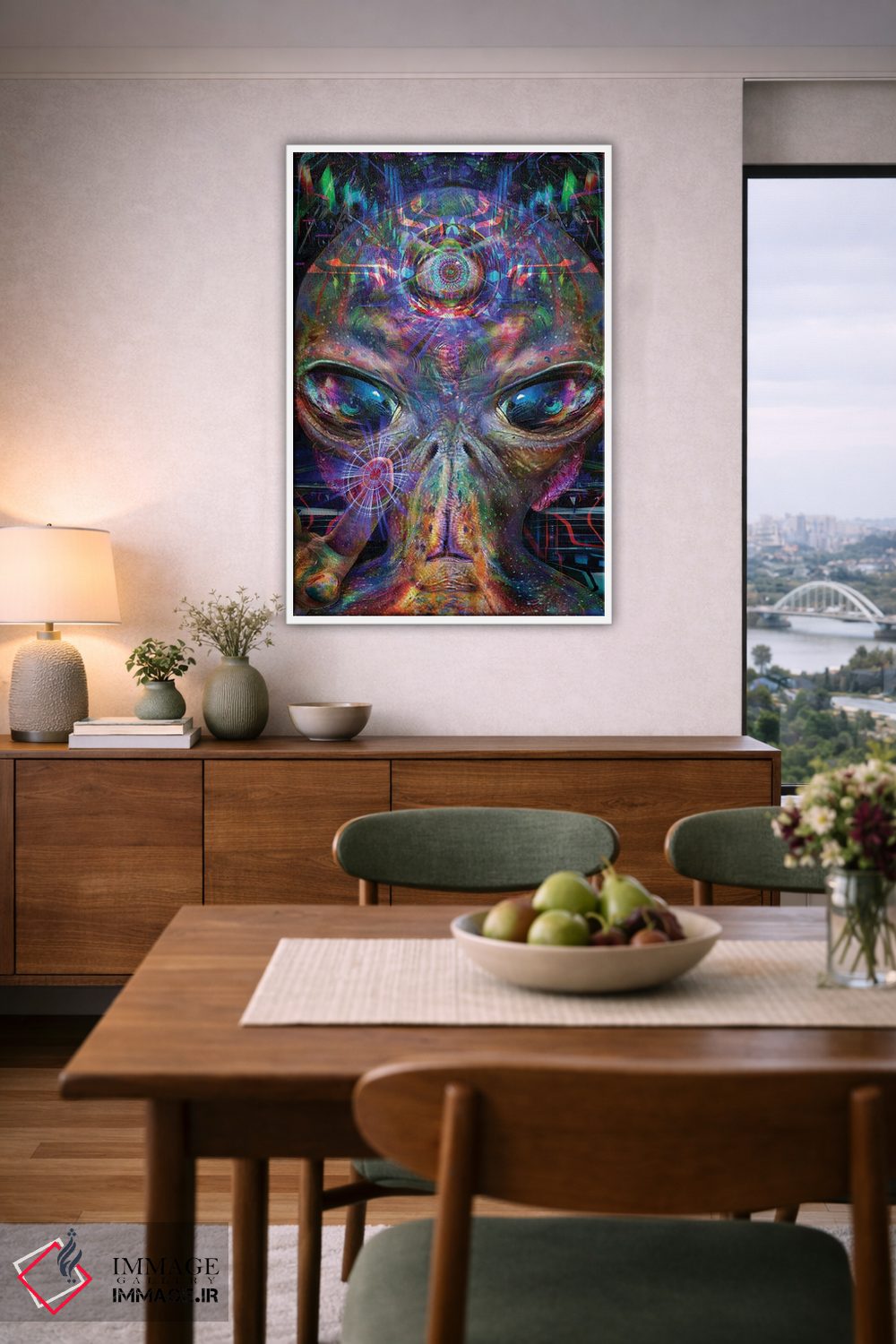 تابلو دکوراتیو لری اثر جامبی - D6W