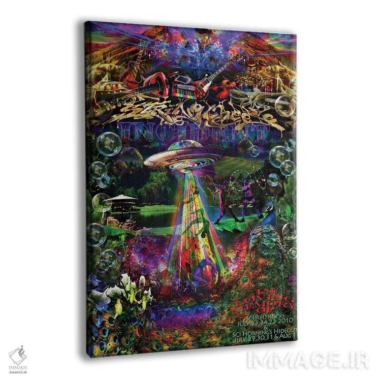 تابلو دکوراتیو پنیر رشته ای اثر جامبی - نمای پرسپکتیو محصول