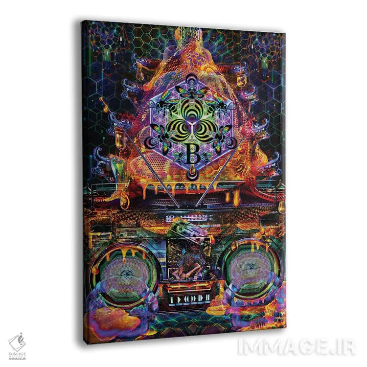 تابلو دکوراتیو کندو بیس اثر جامبی - نمای پرسپکتیو محصول