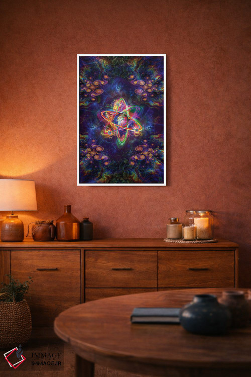 تابلو دکوراتیو روان اتمی اثر جامبی - D3W