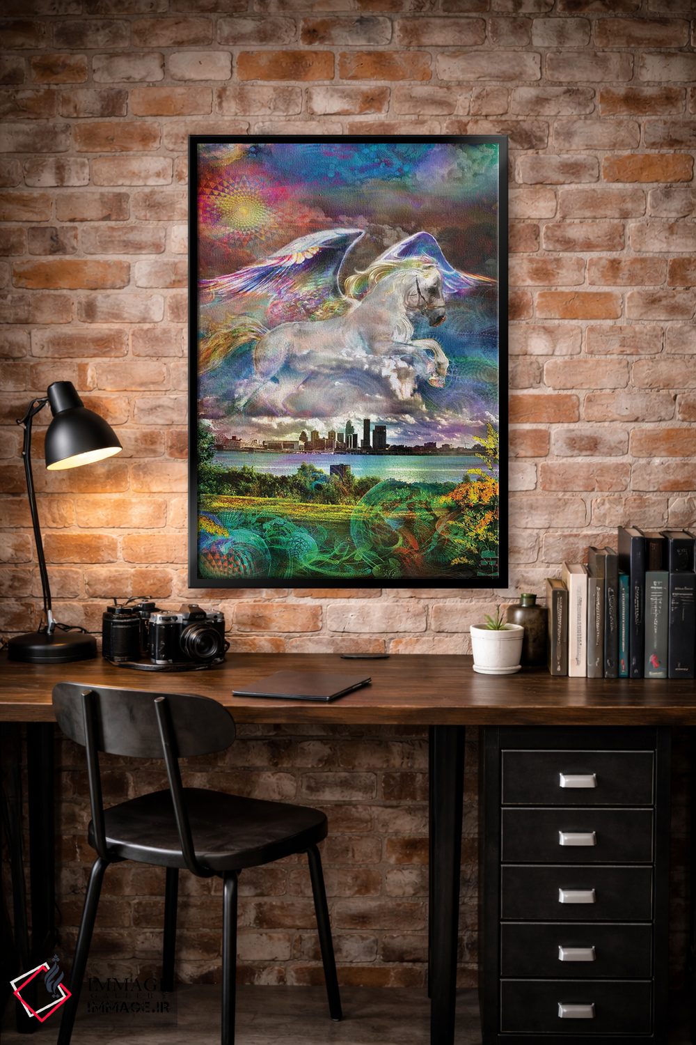 تابلو دکوراتیو پگاسوس اثر جامبی - D4B