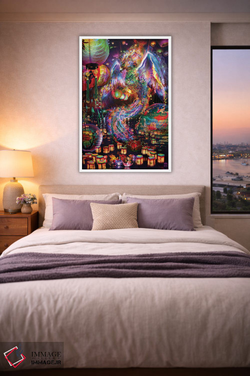 تابلو دکوراتیو ققنوس اثر جامبی - D3W