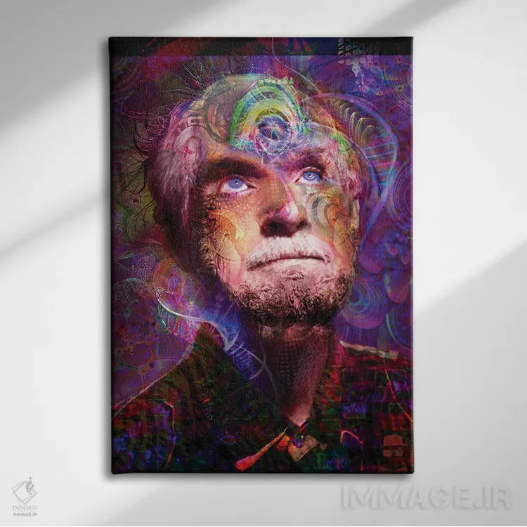 تابلو دکوراتیو تیموتی لیری اثر جامبی - نمای روبهرو روی دیوار