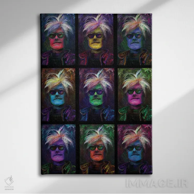 تابلو دکوراتیو وارهول اثر جامبی - نمای روبهرو روی دیوار