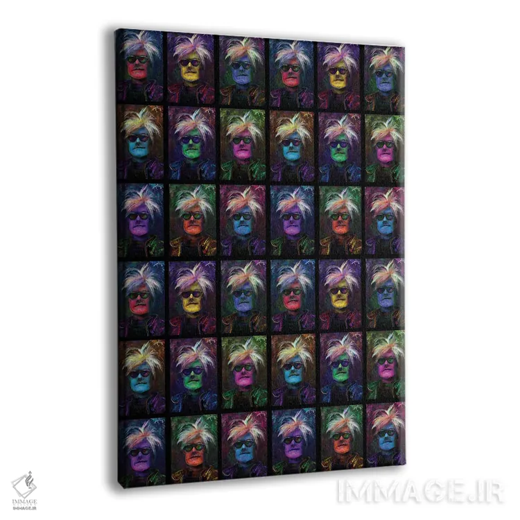 تابلو دکوراتیو وارهول تکرارشونده اثر جامبی - نمای پرسپکتیو محصول