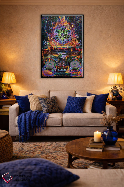 تابلو دکوراتیو کندو بیس اثر جامبی - D4B