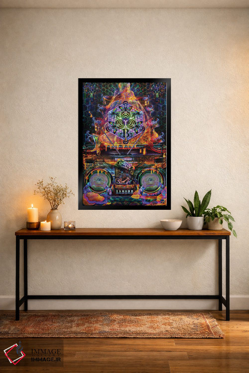 تابلو دکوراتیو کندو بیس اثر جامبی - D5B