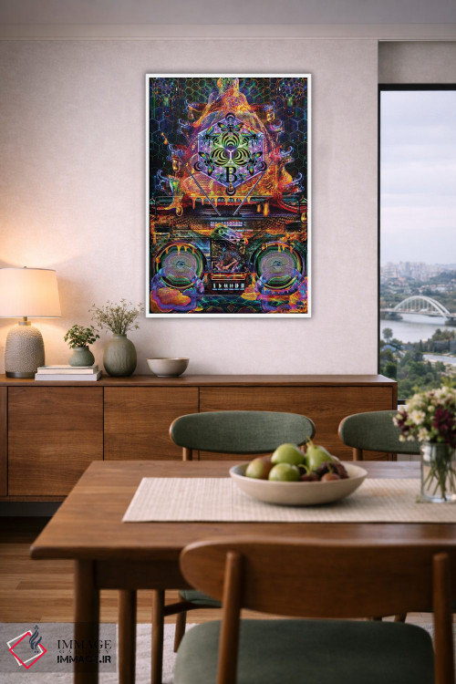 تابلو دکوراتیو کندو بیس اثر جامبی - D6W